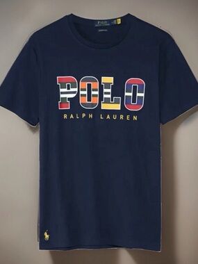 Polo by Ralph Lauren Men’s Navy Logo Graphic Tee